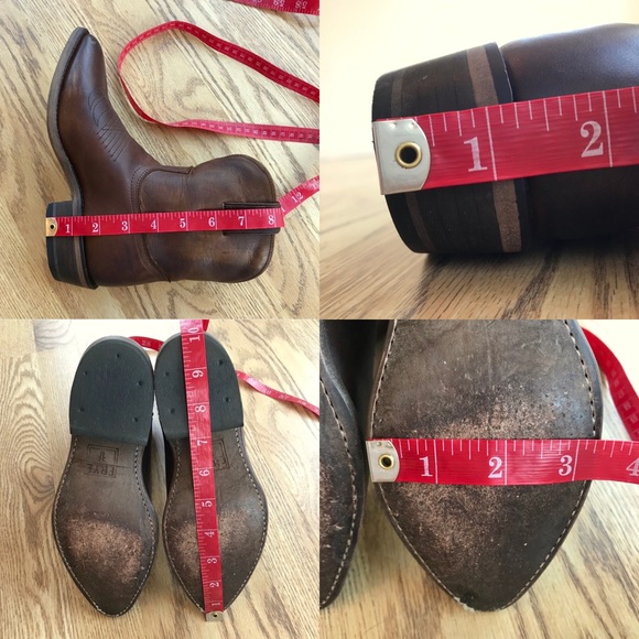 EUC FRYE Stitched Billy Short Cowboy Bootie 5.5 - Picture 7 of 8